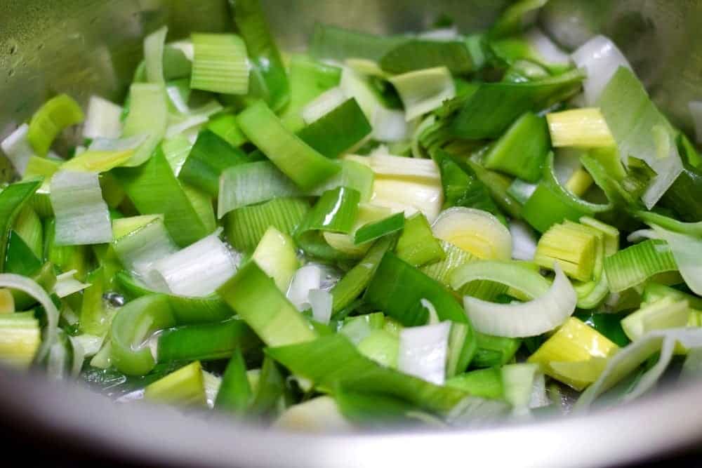 Grow Healthy Leeks easily in your Garden 4 Grow healthy Leeks. Leeks in my instant pot sauteing for potato leek Soup