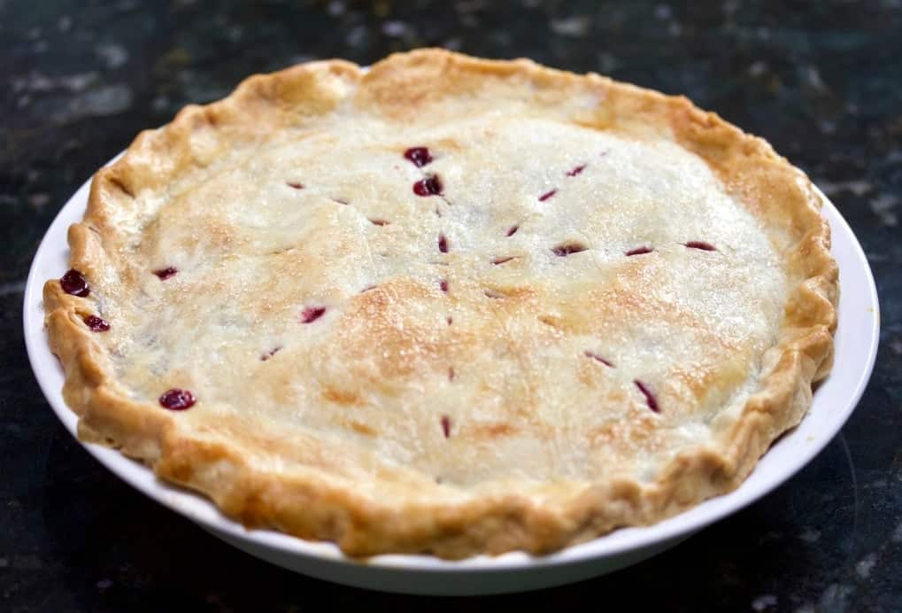 Blackberry Pie with a coconut oil crust