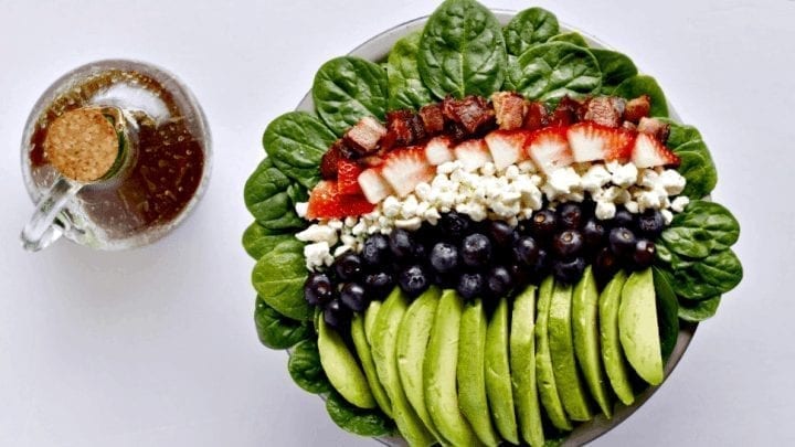 Spinach Avocado Bacon Salad