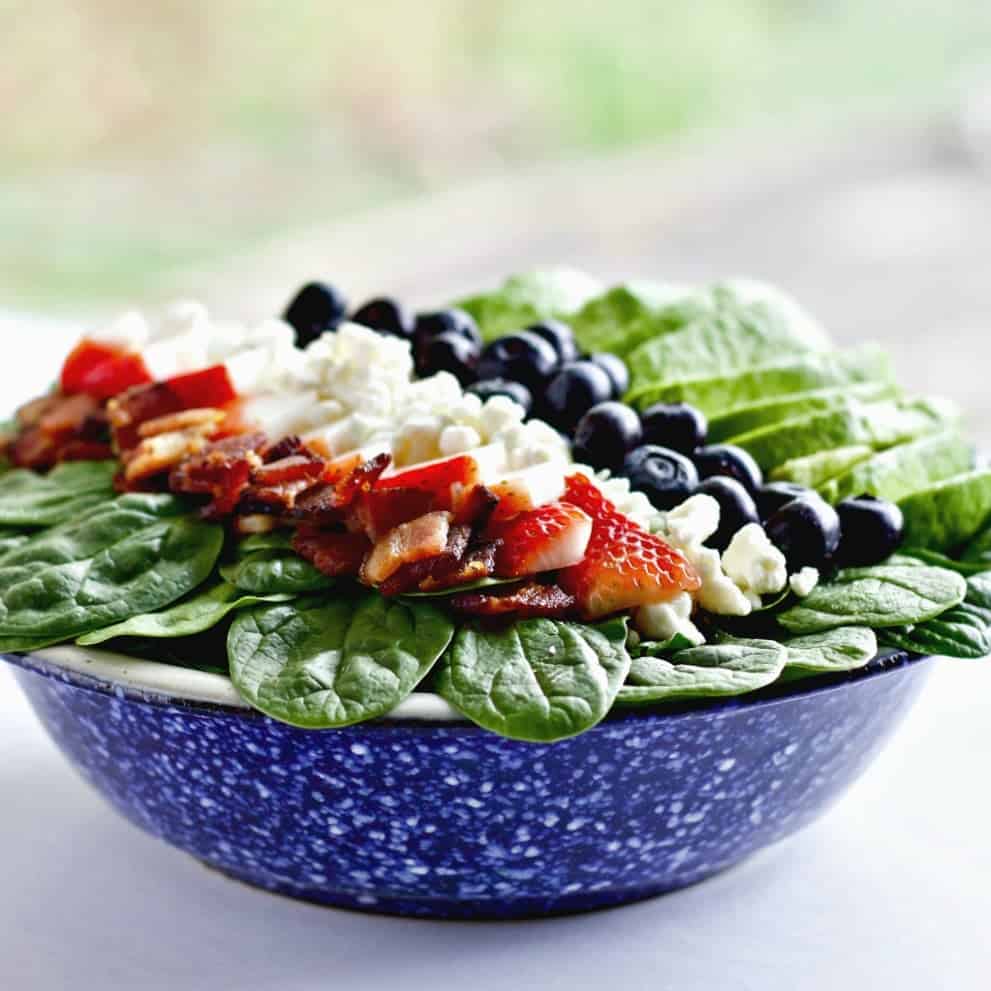 Spinach Avocado Bacon Salad 4 Spinach Avocado Bacon Salad