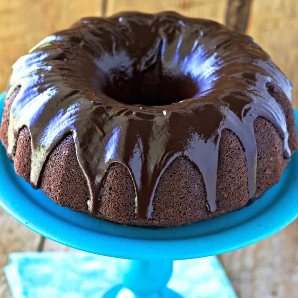 chocolate zucchini bread (or Cake) with Ganache'
