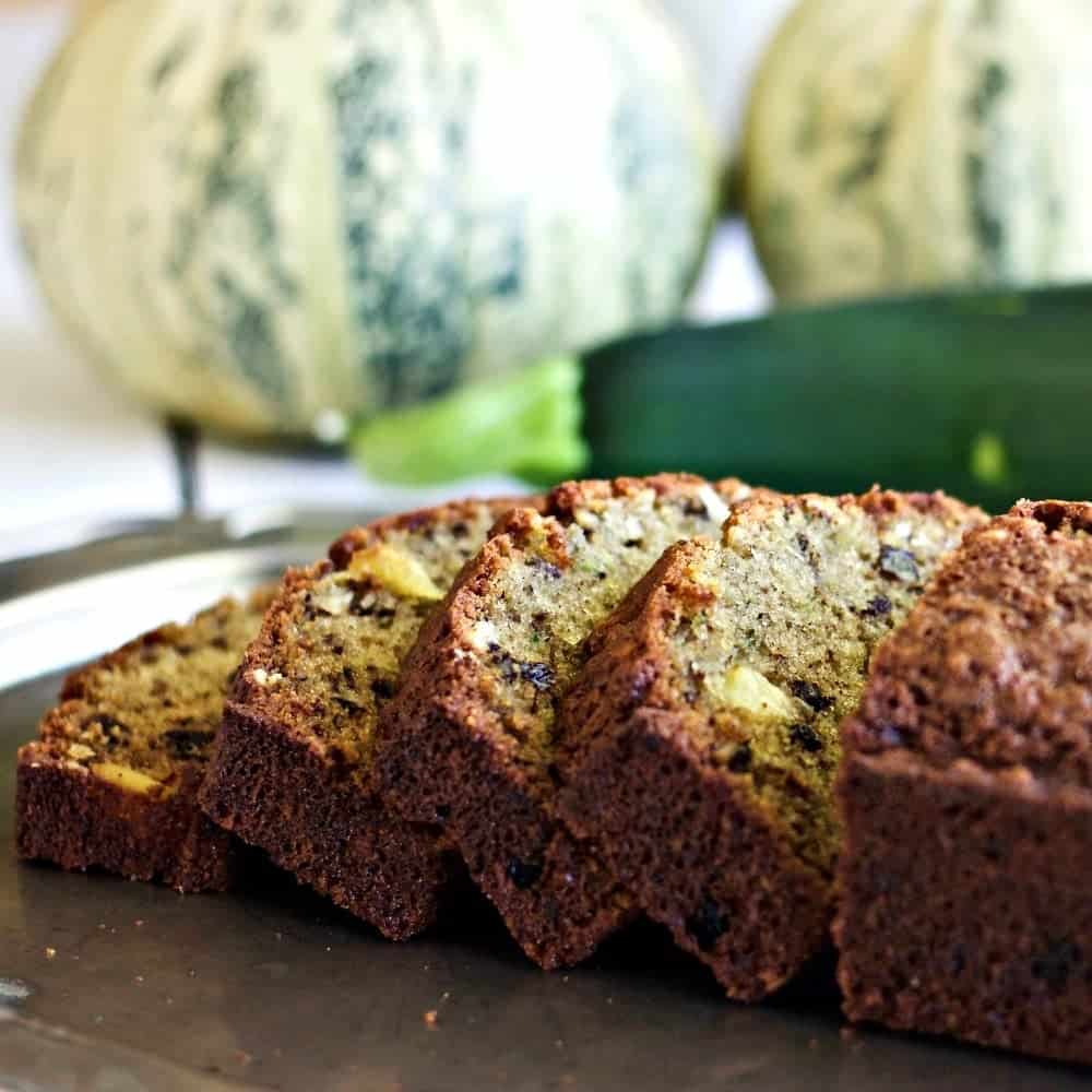 Zucchini Pineapple Bread- made with either fresh or canned pineapple!