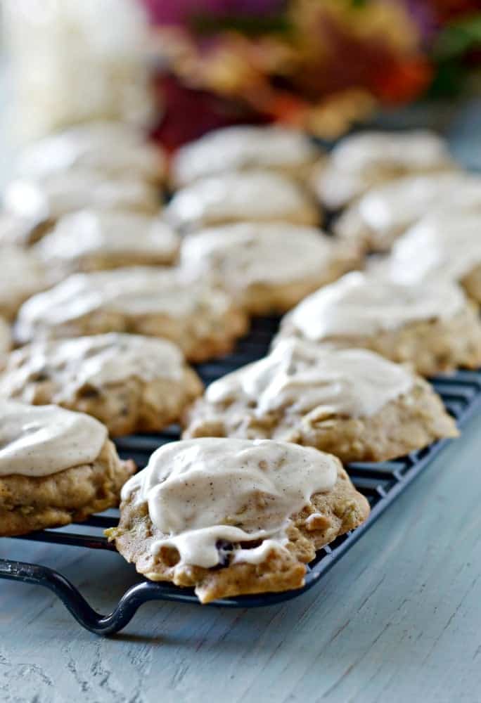 Zucchini Cookies-Pumpkin Spice Frosting Recipe 3 Zucchini cookies