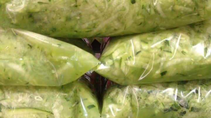Freezing Zucchini