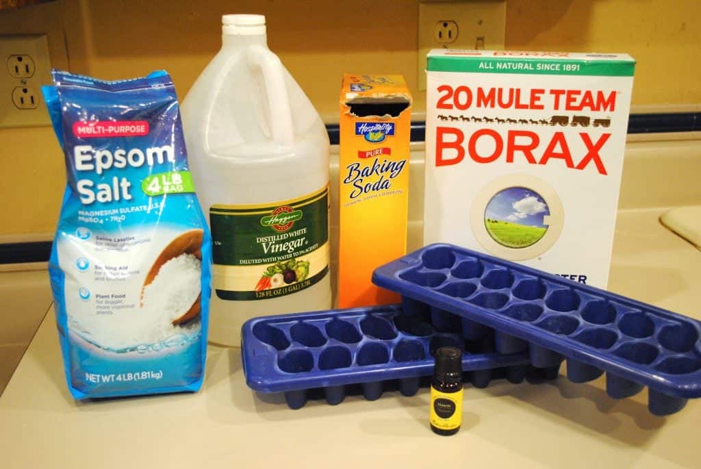 Ingredients for homemade Dishwasher Tablets