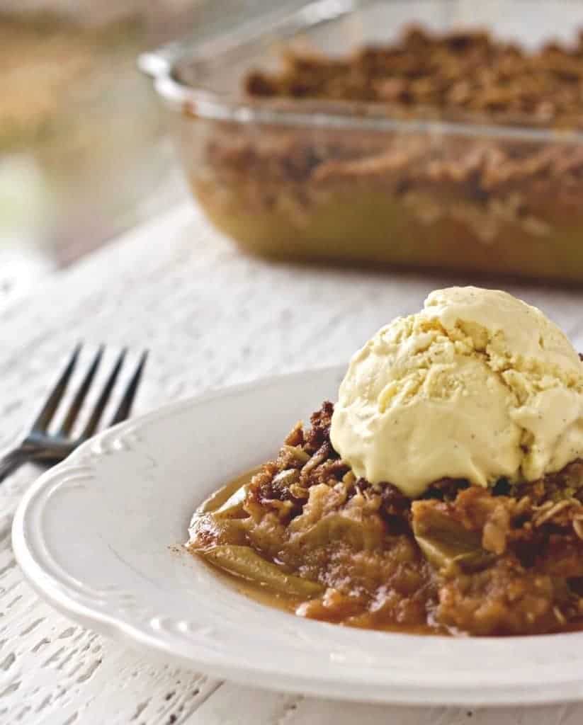 French Vanilla Bean Ice Cream 6 Apple Crisp With Coconut Oil and french vanilla bean ice cream