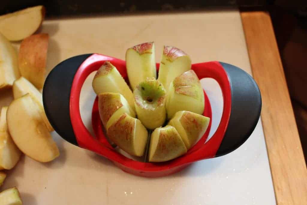 Cut apples