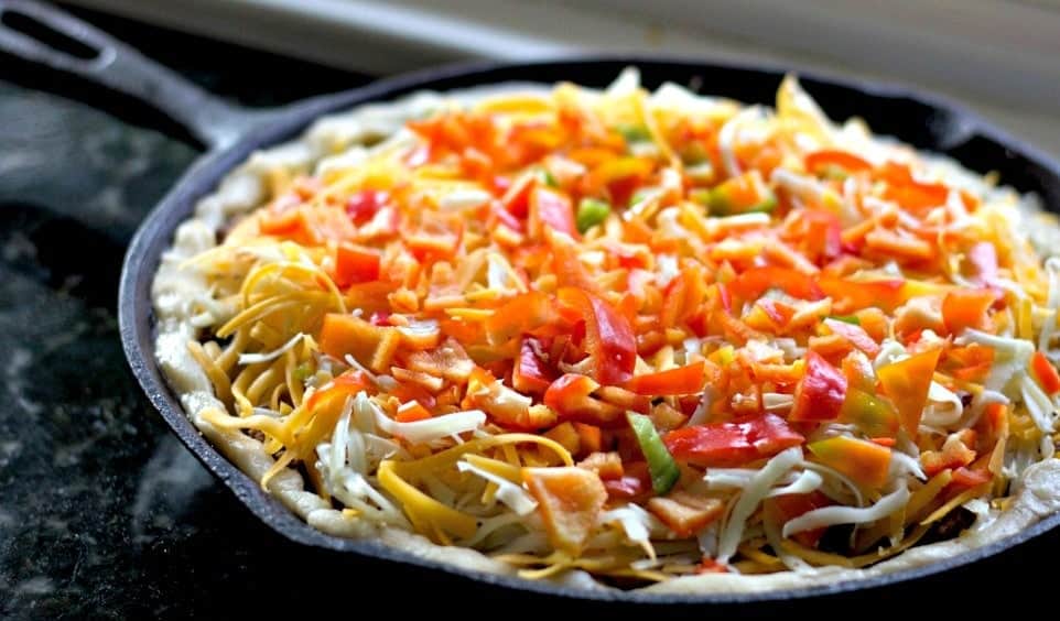 Cheesy Hamburger Pie Recipe-Easy One Skillet Dinner 18 Cheesy Hamburger Pie Recipe