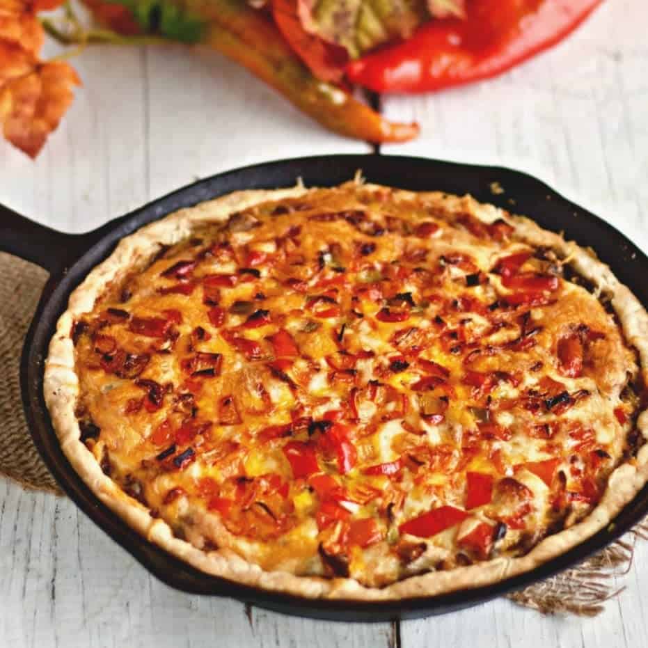 Cheesy Hamburger Pie Recipe-Easy One Skillet Dinner 4 Cheesy Hamburger Pie Recipe