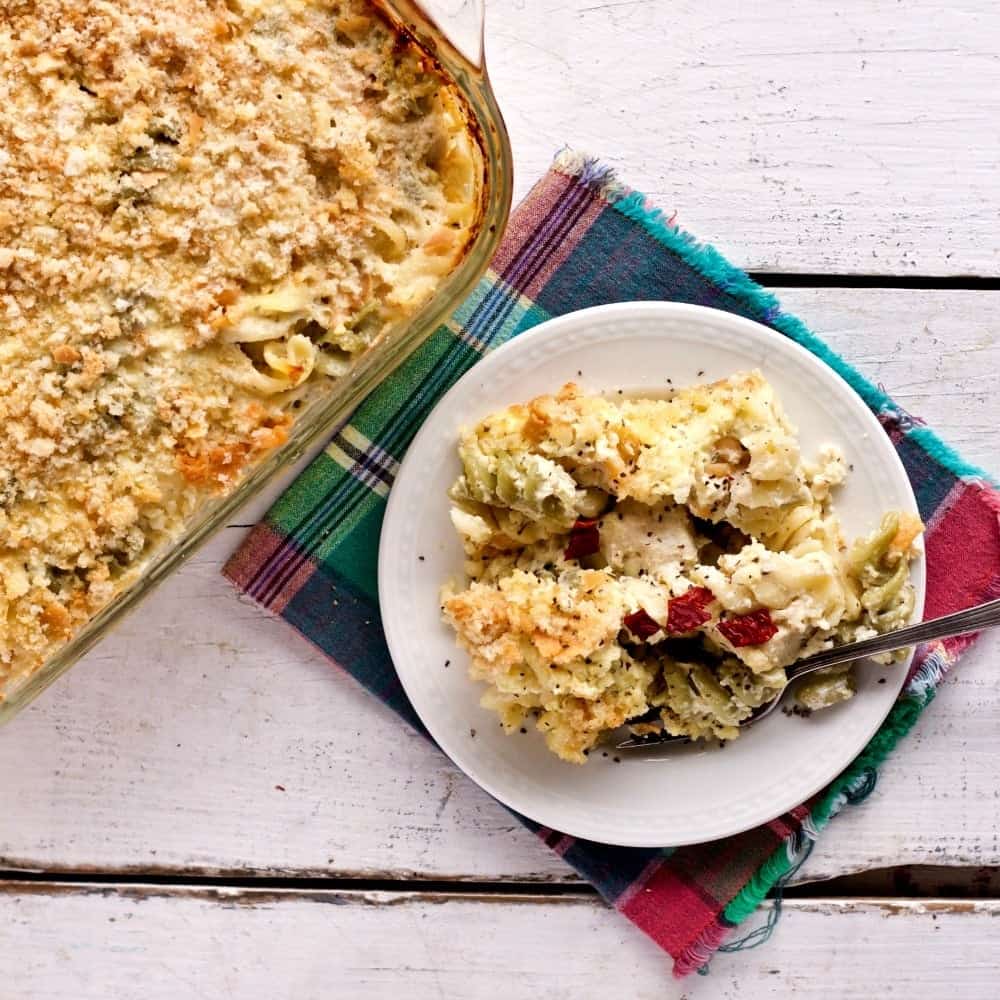 Three Cheese Pasta Chicken Bake