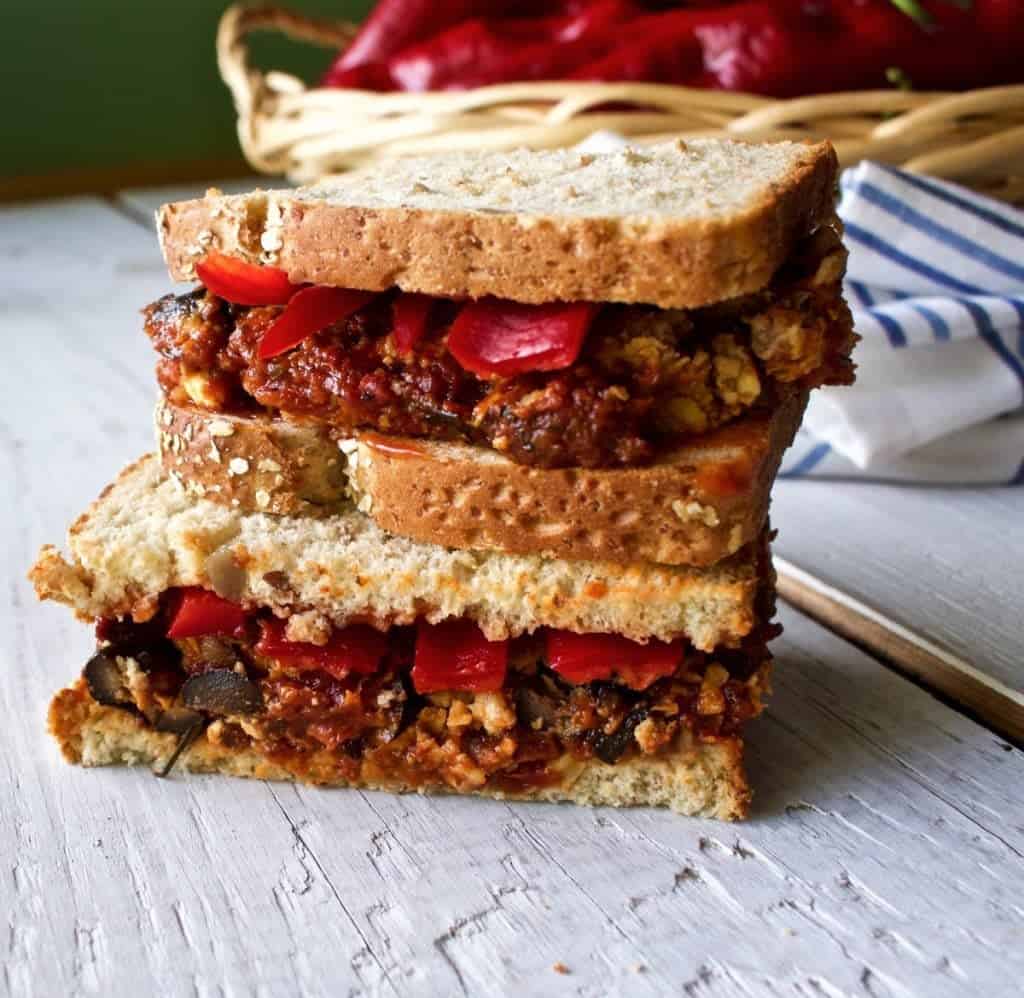 Italian Stuffed meatloaf Sandwich