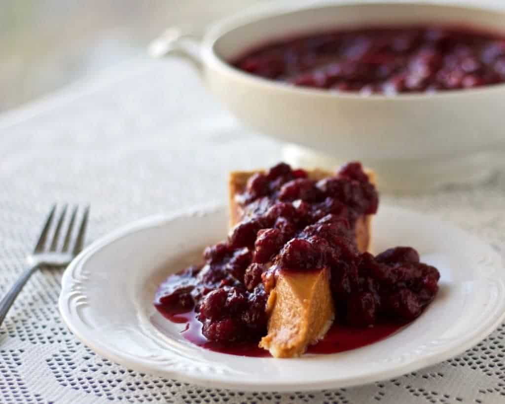 Homemade Cranberry sauce This is a very good sauce to fall in love with any time you have access to natural, organic cranberries. This Low Fat, Low Sodium, Vegan, Vegetarian, Dairy Free, Gluten-Free sauce is excellent as a pie or ice cream topping, alone, or as a side to a holiday dinner. Absolutely divine!