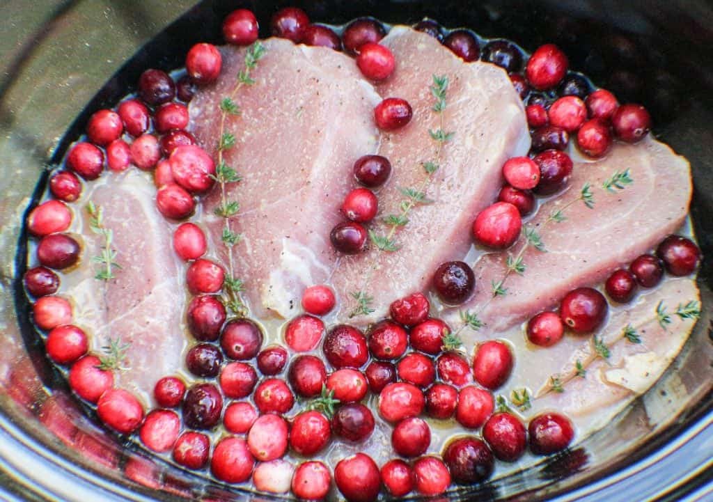 Crock Pot Cranberry Dijon Pork Roast