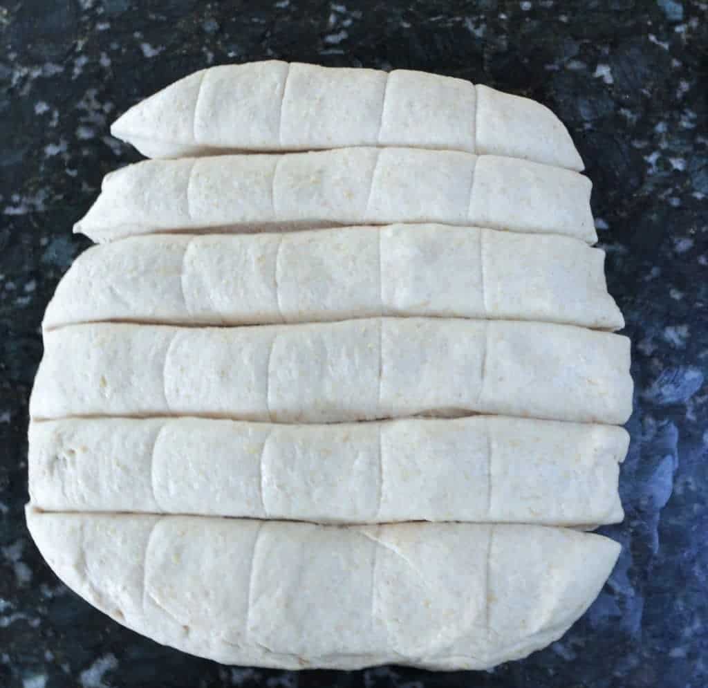 cut the dough