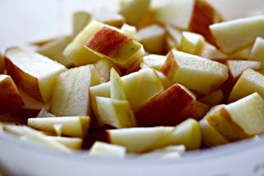Chopped Apples for Apples Medley Salad