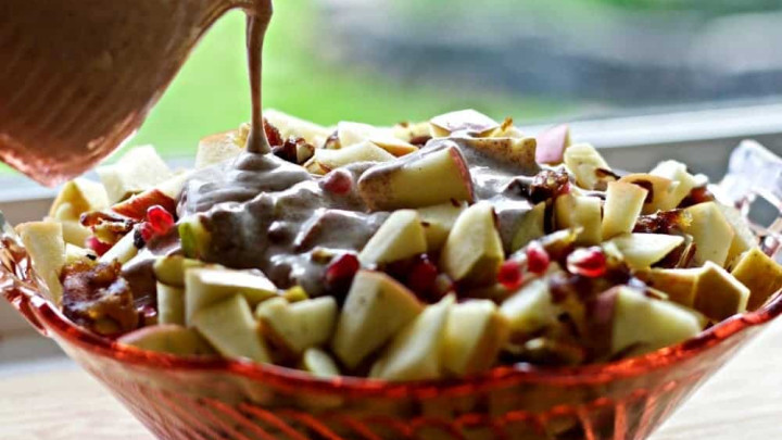 Apples Medley Salad with Greek Yogurt Dressing