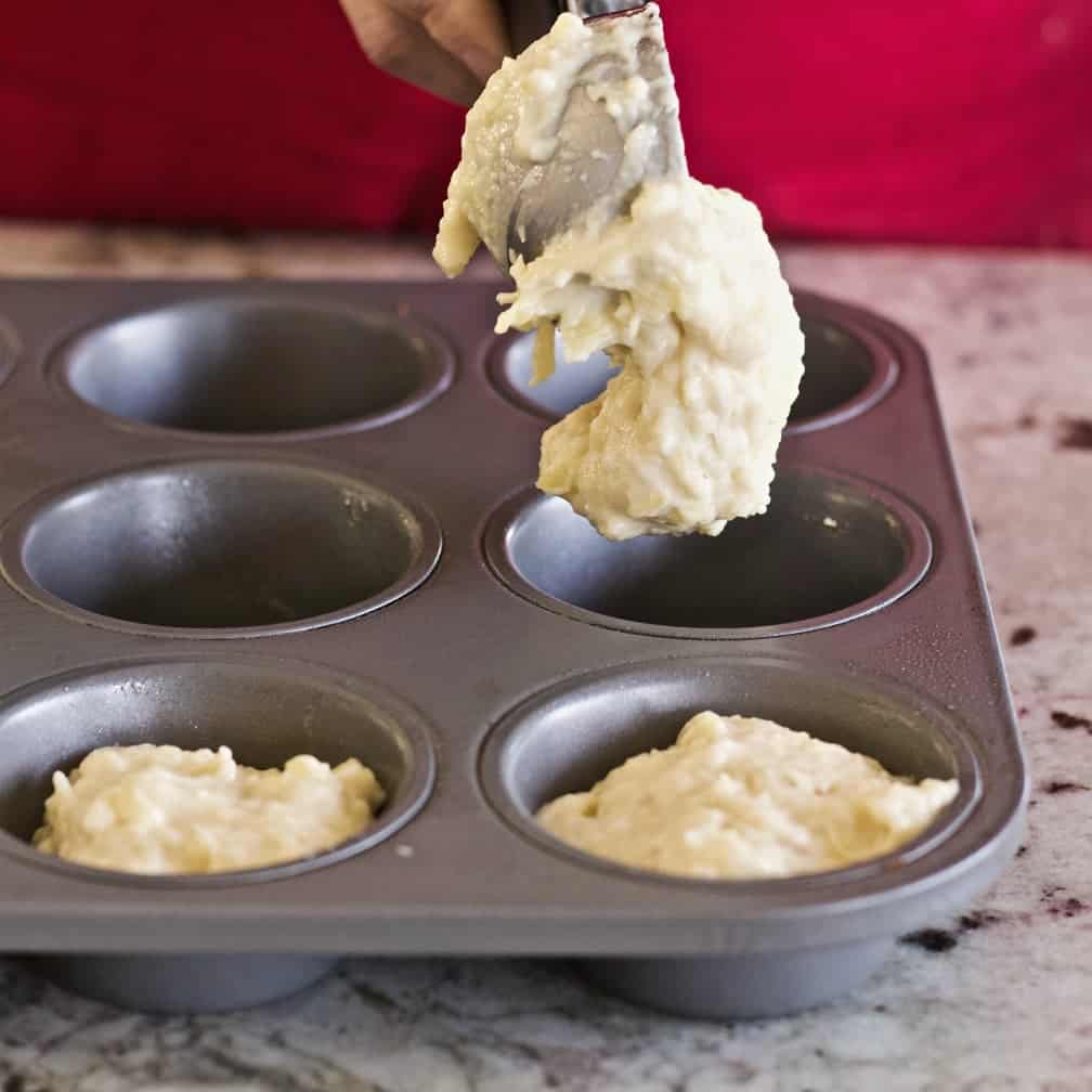 Pineapple muffin batter