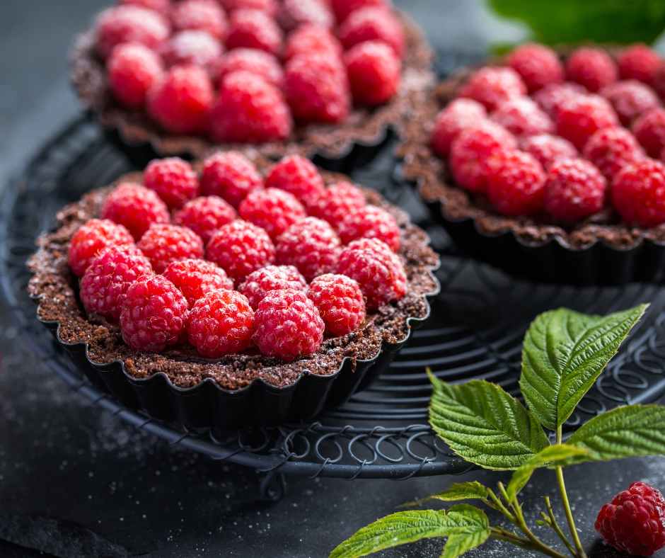 Chocolate Raspberry Mini Tarts