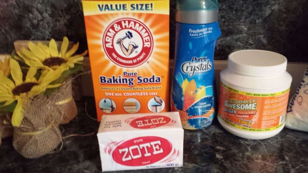 ingredients for one year of laundry soap