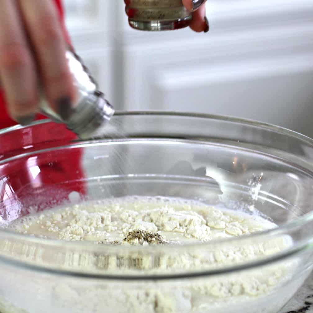 add salt and pepper