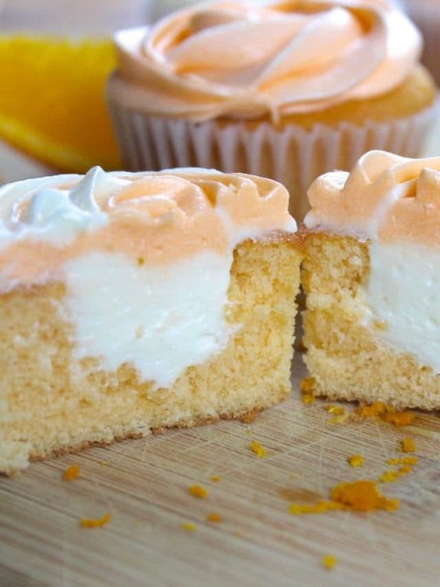 Orange Creamsicle Cupcakes