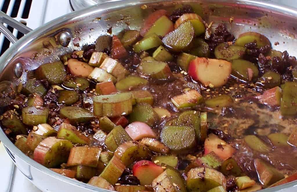 Fresh Rhubarb ginger sauce A Sweet, spicy glaze perfect for chicken and pork! A sweet tart sauce for a flavor accent to your grill, stovetop or crockpot.Full of beneficial health properties and it's Low-Fat, Low-Sodium, Dairy-Free, Gluten-Free! https://homemadefoodjunkie.1wp.site