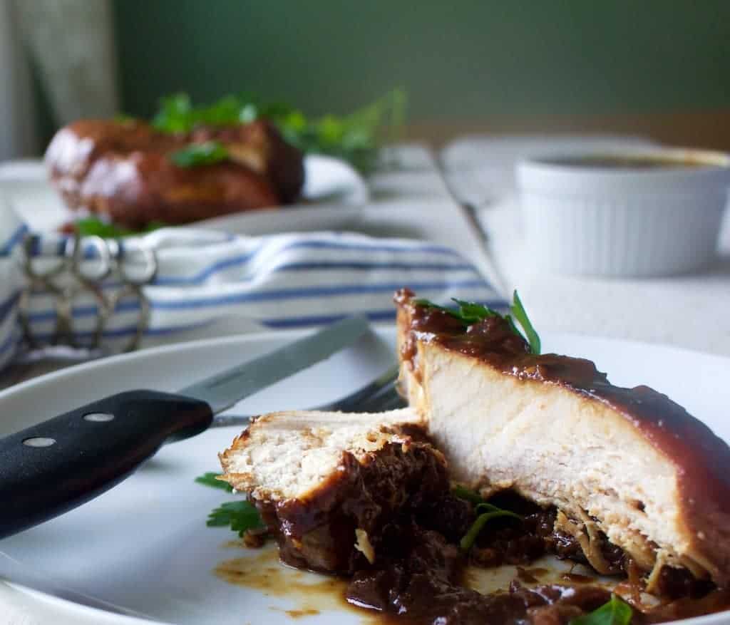 pan fried rhubarb chicken