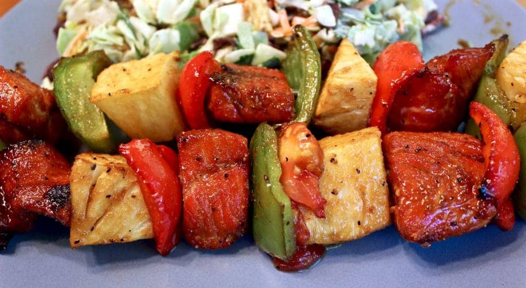 Grilled Salmon Kabobs