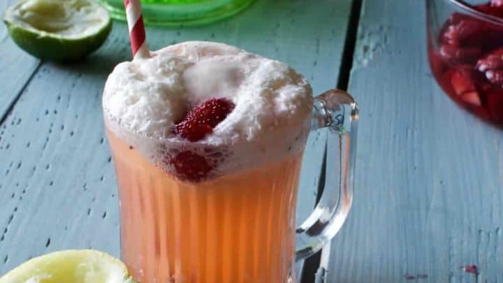 Lemon Lime Strawberry Float