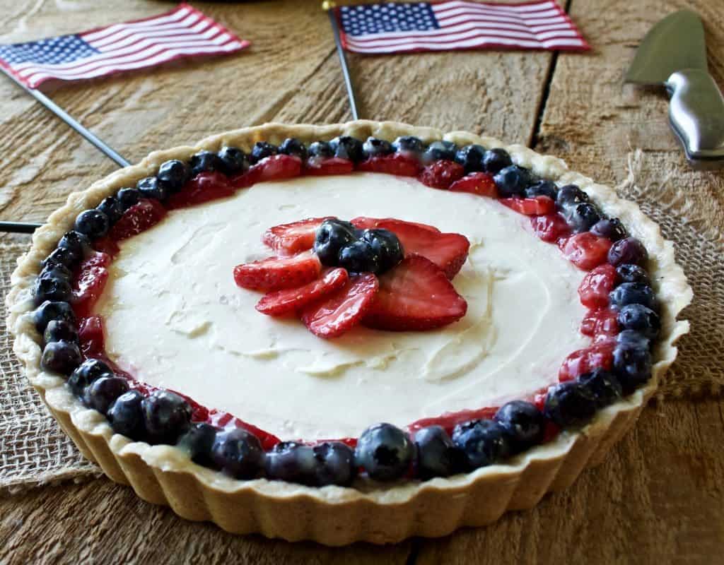 vanilla cream fruit tart