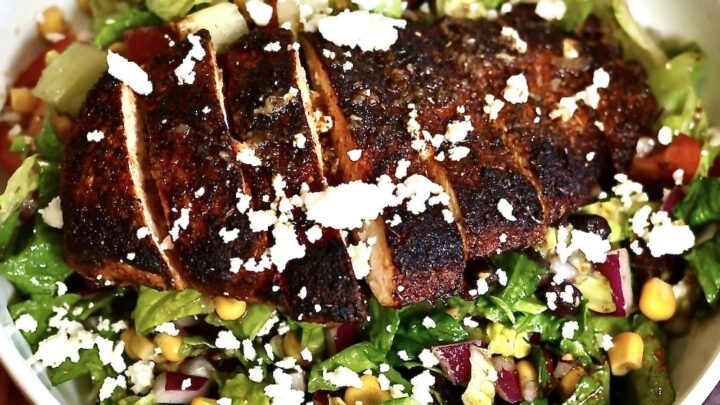 blackened chicken salad recipe
