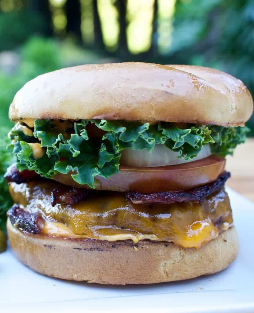 home grilled bacon cheeseburger Home Grilled Bacon Cheeseburger