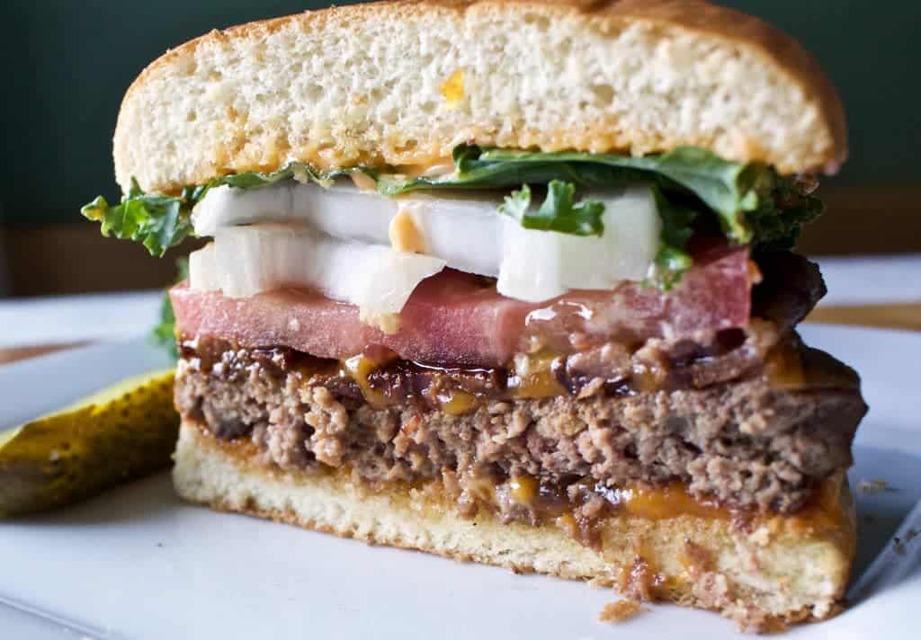 The Best Bacon Cheeseburger 2 Home Grilled Bacon Cheesebuger
