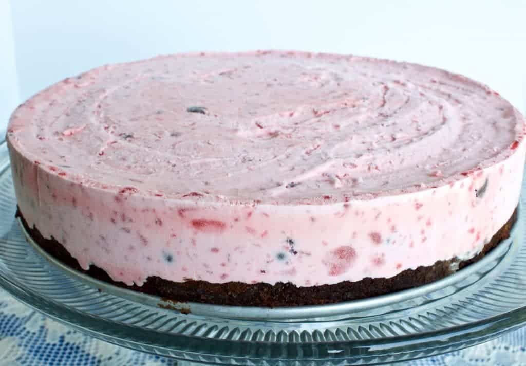 Chocolate Strawberry Ice Cream Cake