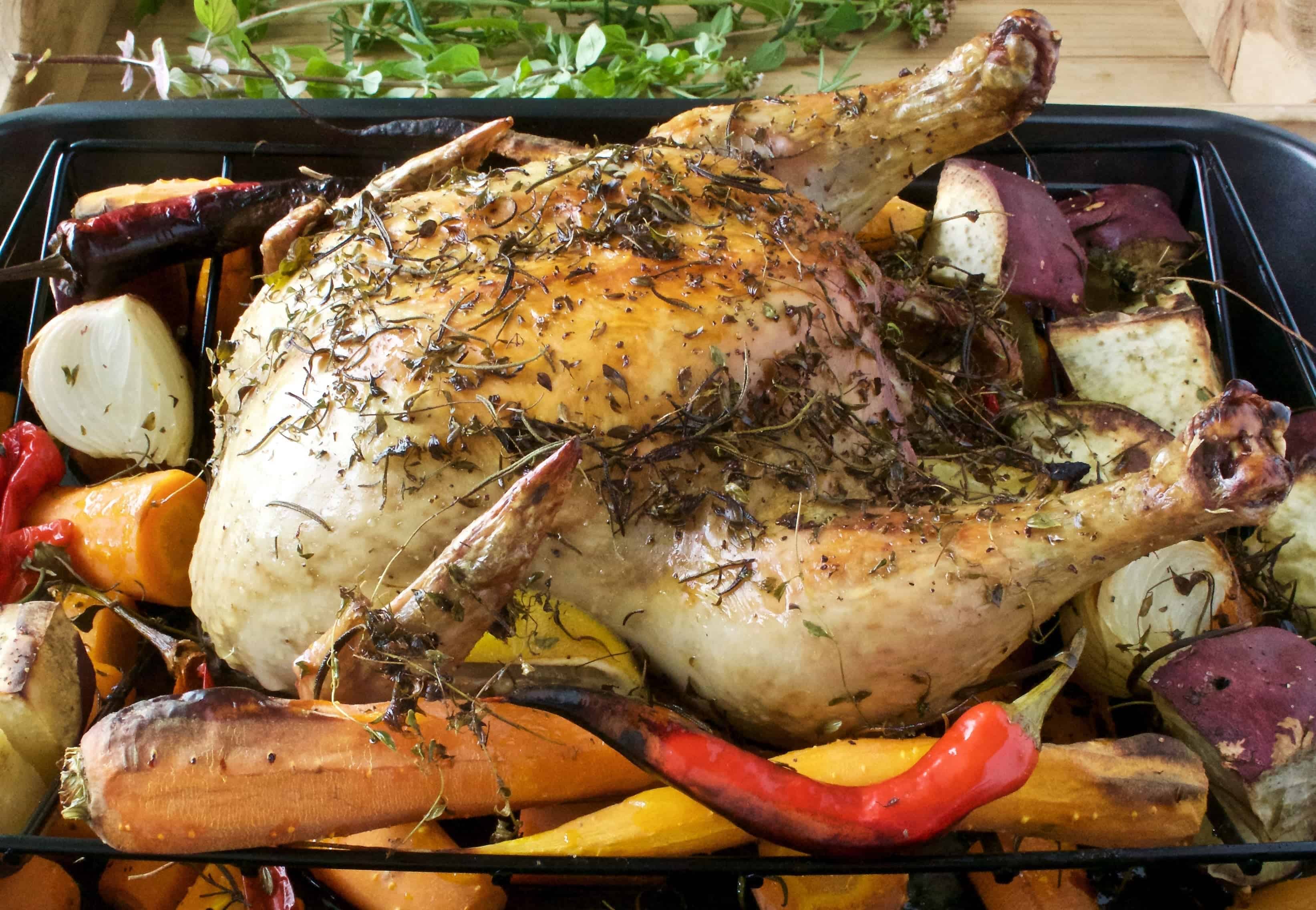 Roasted Herbe Chicken Dinner