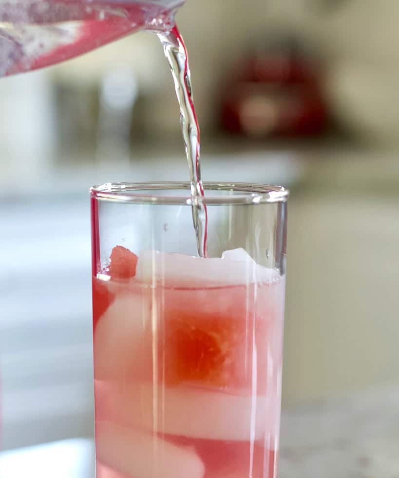 Pouring in Watermelon Vodka
