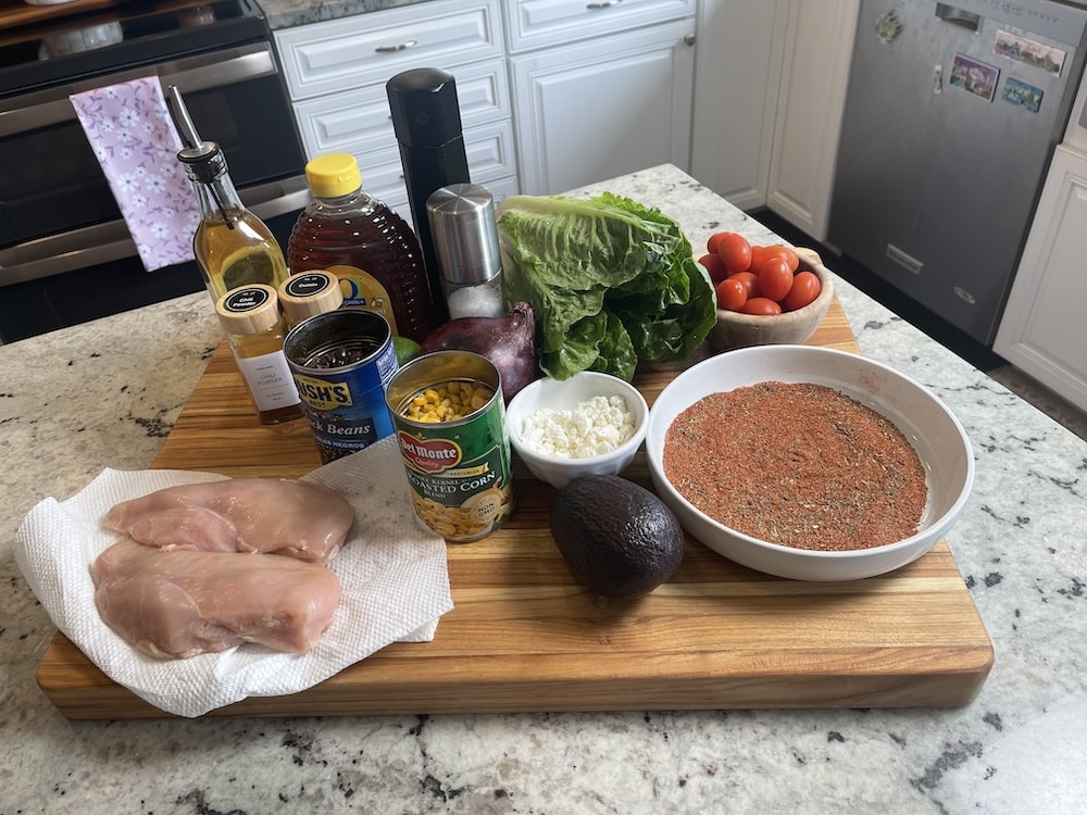 blackened chicken salad ingredients