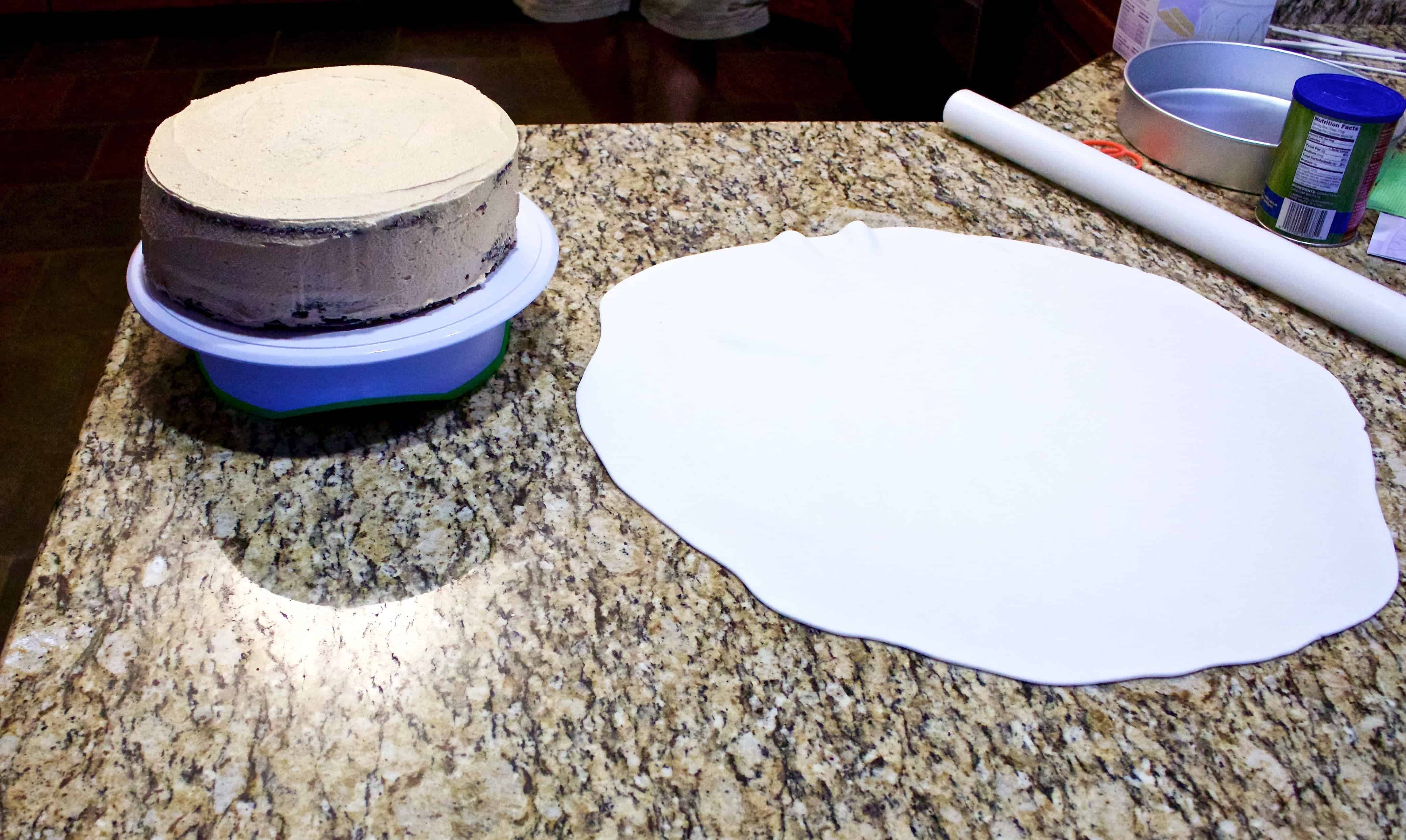Toy Story fondant cake Assembly