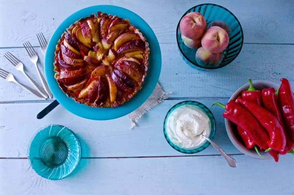 Peach pepper Tart
