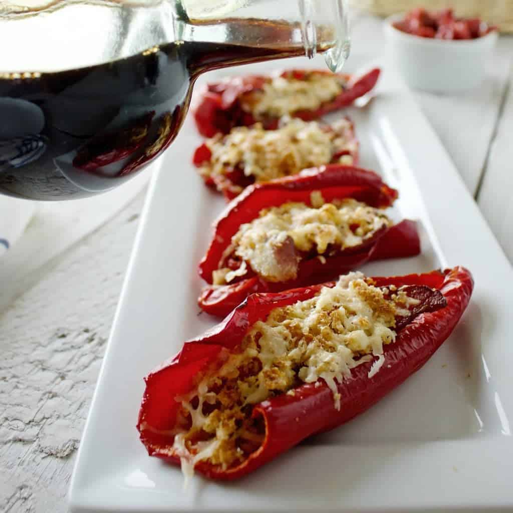 Roasted Peppers Parmesan by homemadefoodjunkie.com Roasted Peppers Parmesan