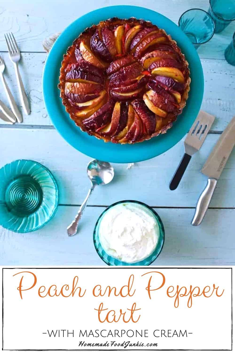 peach and pepper tart-pin image