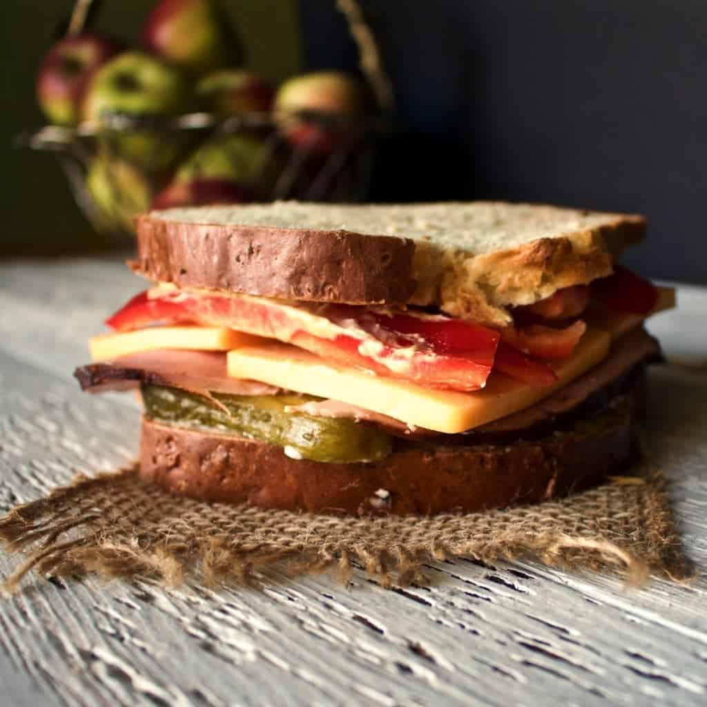 Ham Sandwich with Irish Oat bread