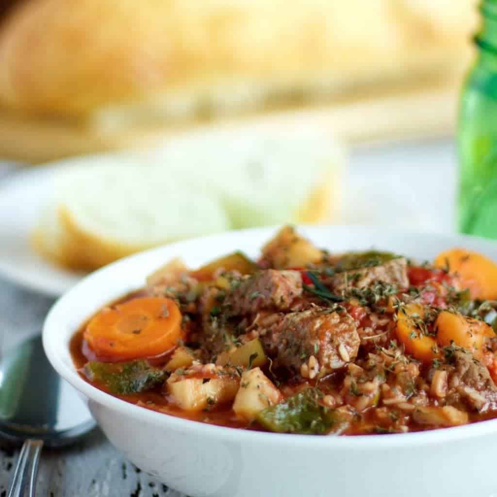Crock Pot Beef and Rice Stew Crock Pot Beef and Rice Stew