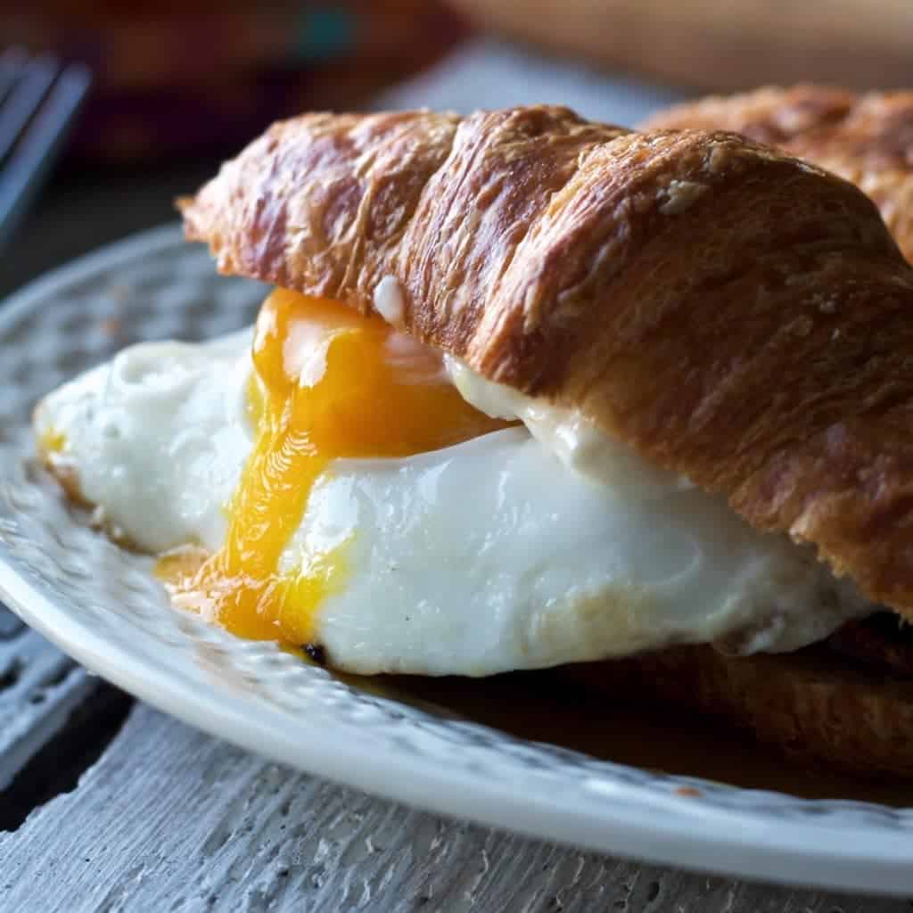 Bacon and Egg Croissant Sandwiches