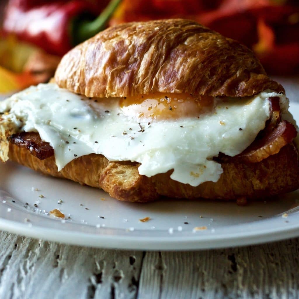 Bacon and Egg Croissant Sandwiches