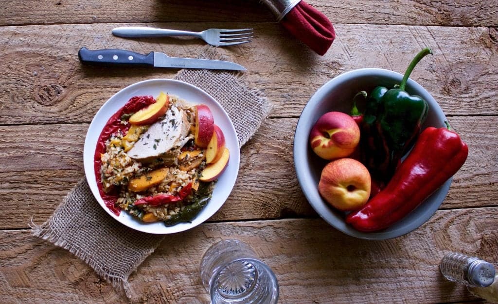 Slow Cooker Harvest Pork Roast Dinner