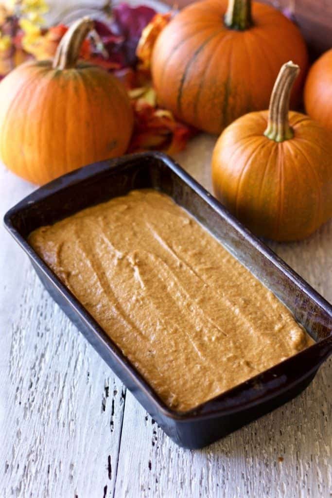 Pumpkin bread batter