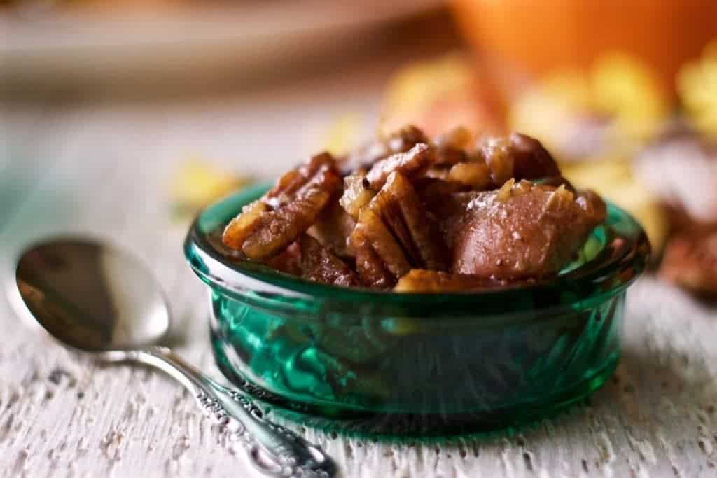 Pumpkin spice pancakes topping