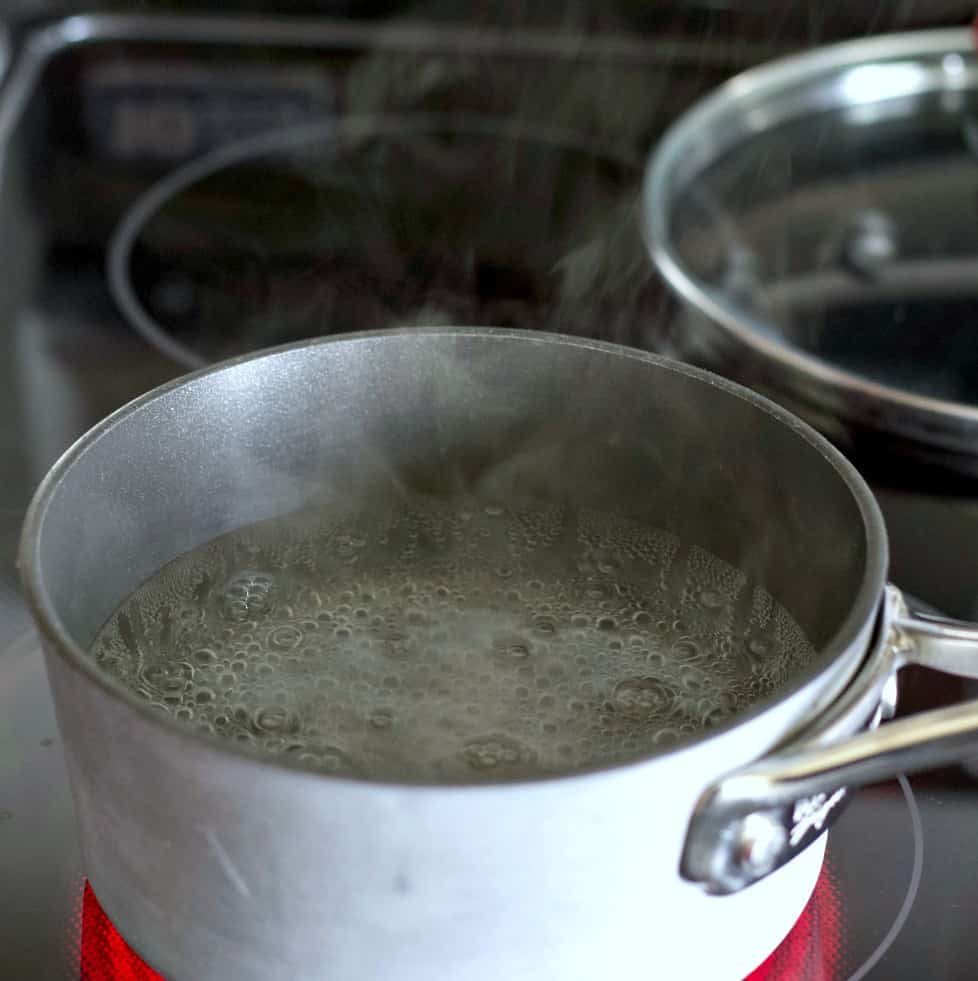 boiling water