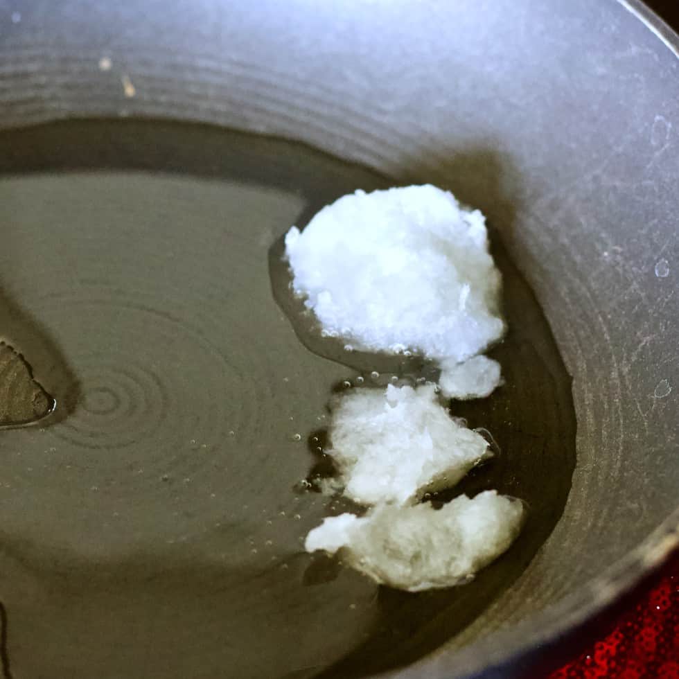 melt coconut oil